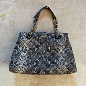 Kate Spade snake skin pattern purse handbag tote